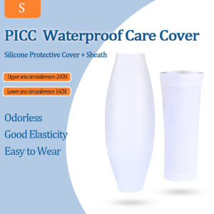 PICC Arm Waterproof and Antibacterial Silicone Sheath Special Protective Sheath for Intravenous Chemotherapy Catheterization Upper Arm Sleeve Wound Care Protection