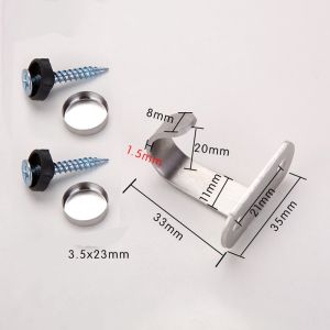 1 Móc Treo Đồ Chữ J (Bắt Vít / Dán Tường) Bằng Thép Không Gỉ (Kèm Ốc Vít)