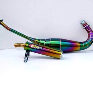 Knalpot Racing Creampie pelangi untuk ninja R RR SS