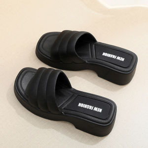 Free Shipping WomenS Outdoor Slippers Summer High Heels Versatile Platform Sandals Summer Sandals Thick-Soled WomenS Shoes Soft And Comfortable Slippers