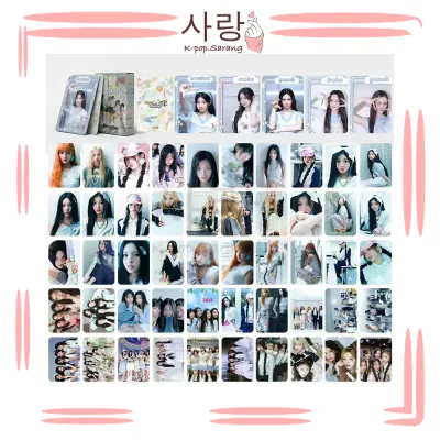 55pcs ILLIT《1ST ANNIVERSARY》Colourful LOMO Cards Set Collection Kpop Photocard Wonhee Minju Yunah Moka Iroha Photocard Kad Foto 10pcs