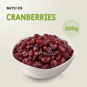 Nuts & Co Premium USA Dried Cranberries 500g/1kg Kranberi Kering 蔓越莓干 Halal Ready to Eat Snack