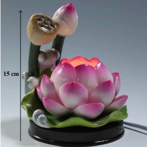 Đèn Thờ Hoa Sen Gốm Sứ Mẫu Ánh Sáng Ấm Đèn Thờ Cúng Ban Thờ Tổ Tiên Ban Phật Thần Tài Thổ Địa