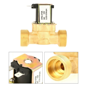 G3/4 Brass Electric Solenoid Valve DC12V 24V AC220V Water Air Inlet Flow Switch for Solar Water Heaters Valve
