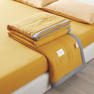 ผ้าห่มเย็นในฤดูร้อน ผ้าห่มสีพื้น กันไรฝุ่น บางเบาเย็นสบาย ผ้านวมสีทึบสไตล์ญี่ปุ่น ผ้าห่มผ้าห่มเกรดA ห่มสบาย นุ่ม ลื่น ไม่คัน ผ้าห่มลายการ์ตูน