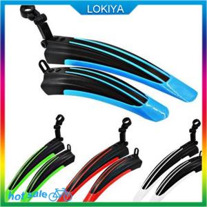 LOKIYA บังโคลนจักรยานอุปกรณ์เสริมสำหรับจักรยานเสือภูเขาที่กันฝนอเนกประสงค์ถอดออกได้อย่างรวดเร็ว