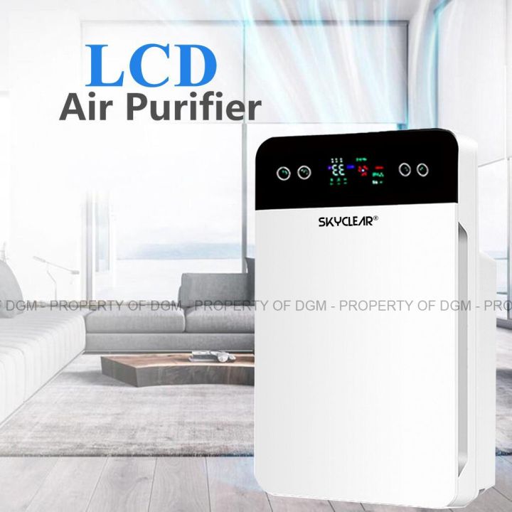 ☼Air Purifier With LCD Display, HEPA Filter Air Cleaner For Dust and Virus with Remote Control✤