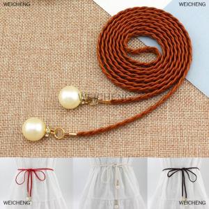 [COD] WEICHENG Creative Thin PU Belt Simulated Elastic Waist Belts Women Dress Skirt Decoration Gift Women Belt