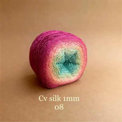 Cầu vồng Silk 1mm 300g Chouihandmade đan móc áo váy khăn