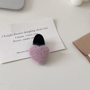 เครื่องประดับผมฤดูหนาว คลิปผม Plush คลิปปากเป็ด กิ๊บติดผมด้านข้าง AHOURR