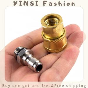 YINSI High Pressure Washer Connector Adapter 1/4" Female Quick Connect M14*1.5 Thread