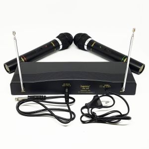 Homic Microphone HM-306 Mic Karaoke Double Wireless tanpa Kabel