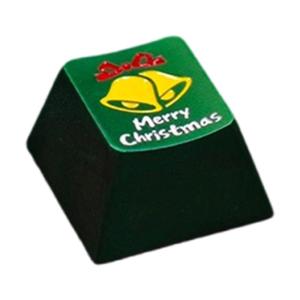 Precisions Crafted Original Profile Keycap Aluminium Alloy Keycap with Colorful Christmas Theme for Keyboards Enthusiasts