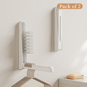 Hanger Storage Rack Retractable Foldable Hangers Multi-functional No-Punch Balcony Drying Racks Storage Shelves