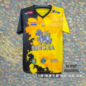 เสื้อกีฬาพิมพ์ลายสิงห์ GA-02 เนื้อผ้านุ่มลืนสวมใส่สบาย