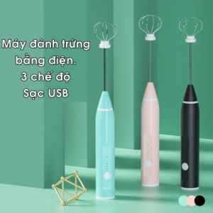 [SALE SỐC] Máy đánh trứng đánh sữa đánh bọt cafe cầm tay mini bằng điện 3 tốc độ
