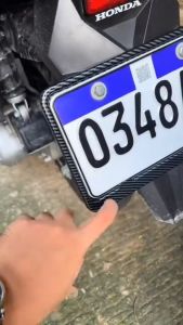 Motorcycle Universal License Plate Frame 1PCS Aluminum Alloy LTO Plate Cover Holder protector