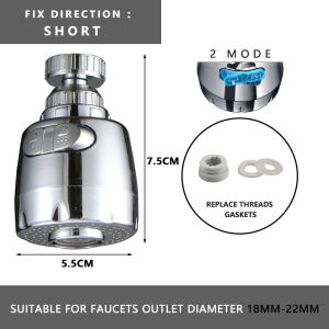 360° Swivel Kitchen Sink Faucet Tap Extender Adaptor Extension Nozzle Water Saving Filter Spray