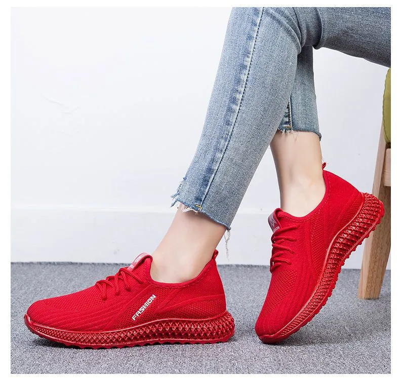 Sneaker Trend Outfit For Red Sneakers Red Sneakers Women's Summer