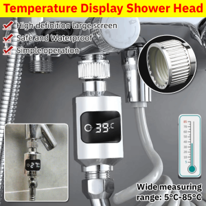 Temperature Display Shower Head Water-Temperature Measuring Instrument Led Digital Display Water Temperature Monitor