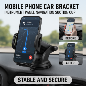 Large Suction Cup Car Mount Maintenance-free Cell Phone Holder Lit not Blocking the Line of Sight