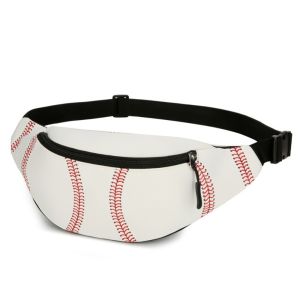 CRNGW Fitness Baseball Waist Bag Large Capacity Handbag Baseball Fanny Pack Leisure Coin Purse Sport Chest Bag Sport Player