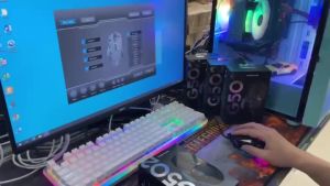 Chuột chơi game logitech G502 OEM chuột máy tính có dây gameming LED RGB 7200DPI Tùy Chỉnh E1
