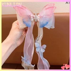 [KUNLIAN] Childrens Hair Accessories Bows Ribbons Braided Hairpins Headdresses Summer Girls Princess Hairpins