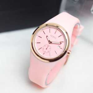 JAM TANGAN WANITA DEWASA 2023 MODEL BULAT TALI KARET DIAMETER 38MM TERMURAH BULAN INI SAJA HC-7854