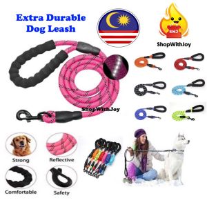 【ShopWithJoy】Durable Nylon Dog Leash Color Pets Dog Leash Tali Haiwan Training Leash Cats Leashes Strap Dog Belt Rope