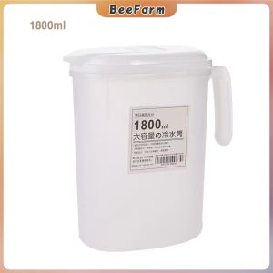 B.F. Plastic Water Kettle Jug with Lid for Cold Water Ice Tea Juice Beer Kitchen 1800ml 2500ml