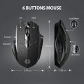 Chuột gaming không dây wireless INPHIC PM6 pin sạc siêu trâu - Silent click cực êm (màu ngẫu nhiên) Nhất Tín Computer. 