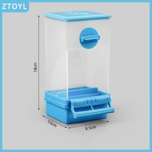 ZTOYL Transparent Automatic Feeder Automatic Bird Seed Feeder Hanging Food Box And Trough Parrot Feeder Cage Accessories Bird Supplies