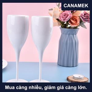 【CANAMEK】 Máy rửa chén an toàn trắng Champagne Glass Nhà hàng bia Whisky drinkware