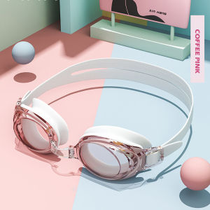 ***มาใหม่***แว่นตาว่ายน้ำ ผู้ใหญ่ Goggles แว่นตาว่ายน้ำสำหรับผู้ชายและผู้หญิง แว่นตาดำน้ำ การชุบ สีต่างๆให้เลือก แว่นตาว่ายน้ำแฟชั่นกรอบใหญ่