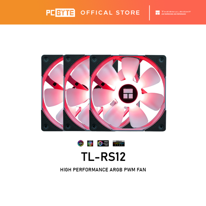 Thermalright TL-RS12 ARGB 3 in 1 Package - 120mm ARGB Chassis Fan ...