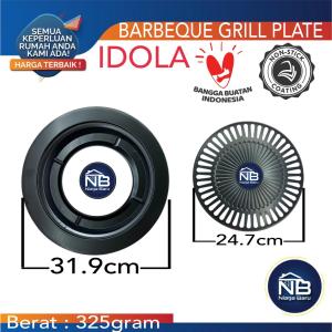 PANGGANGAN GRILL PAN MURAH SMOKELESS GRILL 32CM / BBQ PAN / KOREA BBQ