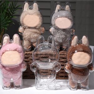 สำหรับ Labubu เคสอะคริลิคปกป้อง V3กล่องอุปกรณ์จัดระเบียบพกพาตุ๊กตาตุ๊กตาสัตว์ประหลาดกล่องสะสมตุ๊กตาเอลฟ์น่ารักสำหรับ Labubu