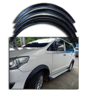 TOYOTA INNOVA  Fender Flare Universal Flexible Kit Arch Wheel Eyebrow Protector Black FREE STAINLESS SCREW BOLTS