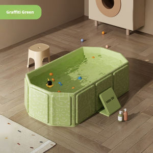 Foldable Baby & Pet Bathtub No Installation Anti-Tip Large Capacity Easy Storage Home Bath Tub