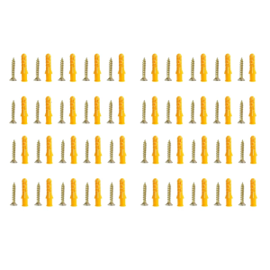 20/40pcs Plastic Drywall Wall Anchors with Screws Wall Plugs Expansion Bolt for Wallboards Concrete Pciture Hanging