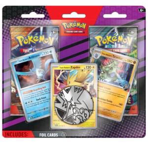 Pokemon TCG Phantasmal Flames 3 Pack | Raikou | Team Rocket Enhanced 2 Pack | Bellibolt | Carvanha Blister
