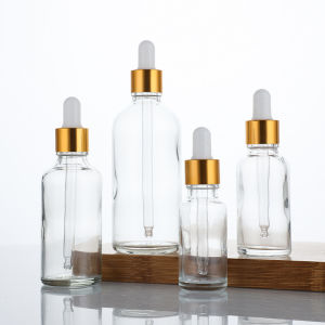 Glass Dropper Bottles Clear Essential Oil Bottle Empty Perfume Dispenser 5ml 10ml 15ml 20ml 30ml 50ml 100ml
