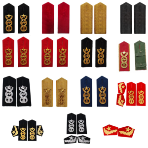 Professional Performers Uniform Epaulets Shoulder Boards/Collar Flower Nondeform Epaulettes for Band and Stage Shows