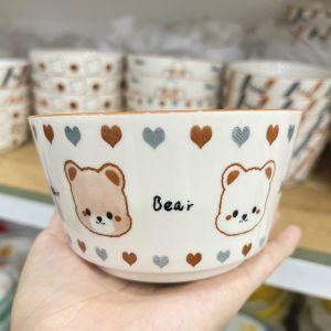 Siêu Sale - Bát Ăn Cơm Bát Chè Đĩa Sứ Chén Dĩa Sứ Dễ Thương Cute Decor Cao Cấp dáng vuông tròn Gấu Đáng yêu xinh yêu
