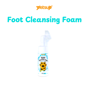 Petsup Paw Cleansing Foam 150ml No Rinse Waterless Pet Foot Cleaner with Oat Extract Coconut-Based Cleanser Removes Dirt Dust Mud Odor Moisturizes Paws for Dogs & Cats