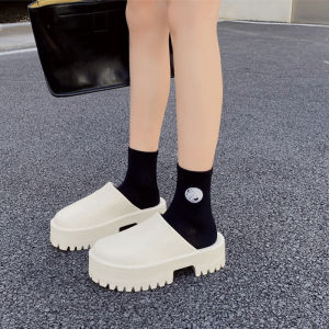 Wulove สินค้ามาใหม่ต้องแนะนำ รองเท้าเสริมส้นแฟชั่นล้ำยุค รองเท้าหัวปิดเสริมส้นสุดคิ้วท์ ที่ใครๆก็ห้ามพลาดวัสดุทำจากยาง EVA คุณภาพดีใส่แ