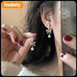 【2-3 ngày giao hàng】 1 cặp tinh tế cung ngọc trai dangle Bông tai cho phụ nữ cô gái thời trang ngọt ngào Stud Bông Tai đám cưới bên đồ trang sức phụ kiện Quà Tặng