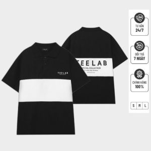 Áo Polo Teelab Special fom rộng phong cách Hàn Quốc nam nữ mặc cực chất