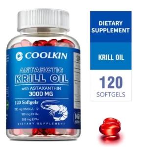Coolkin ANTARCTIC KRILL OIL -3 DHA EPA NATURAL ANTIOXIDANT - 30/60/120count
